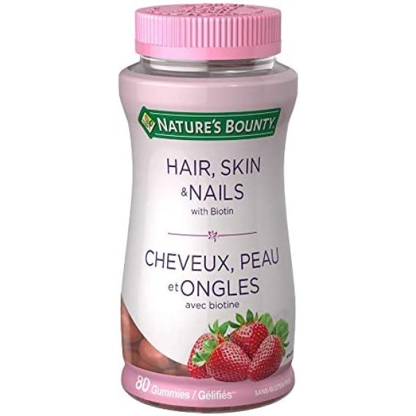 Nature’s Bounty Hair, Skin, Nails Gummies with Biotin, 80 Gummies