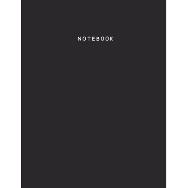 Notebook: Black Onyx, Lined, Soft Cover, Letter Size (8.5 x 11) Notebook: Large Composition Book, Journal