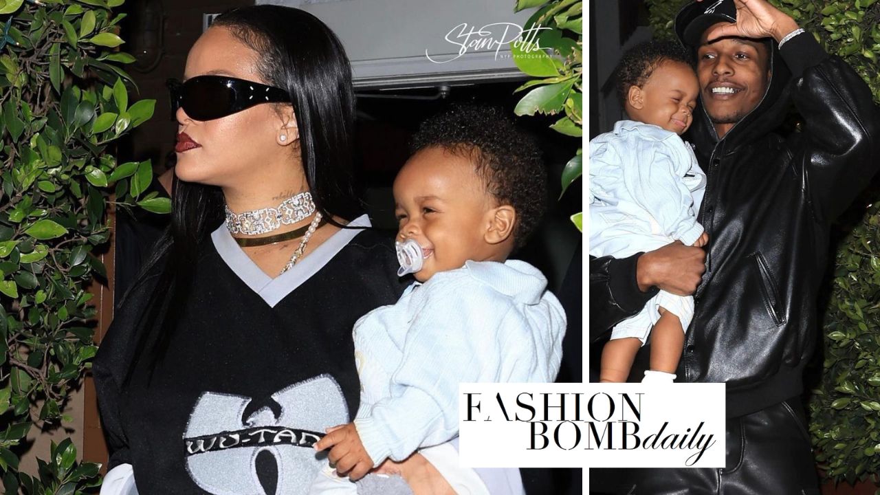 Rihanna Wears Vintage Wu-Tang Jersey for Dinner with A$AP Rocky and Their Baby Boy in LA