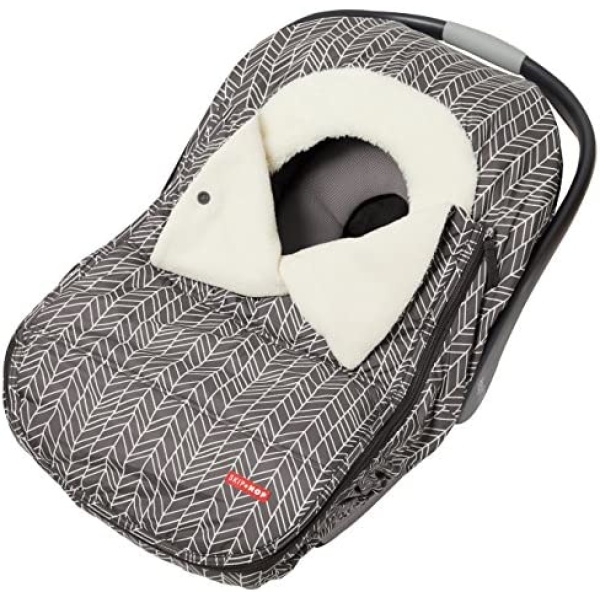 Skip Hop Winter Car Seat Cover, Stroll & Go, Grey Feather