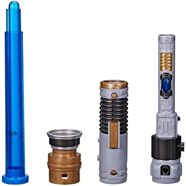 Star Wars Lightsaber Forge OBI-Wan Kenobi Electronic Blue Lightsaber, Customizable Roleplay Toy, Star Wars Toy for Kids Ages 4 and Up