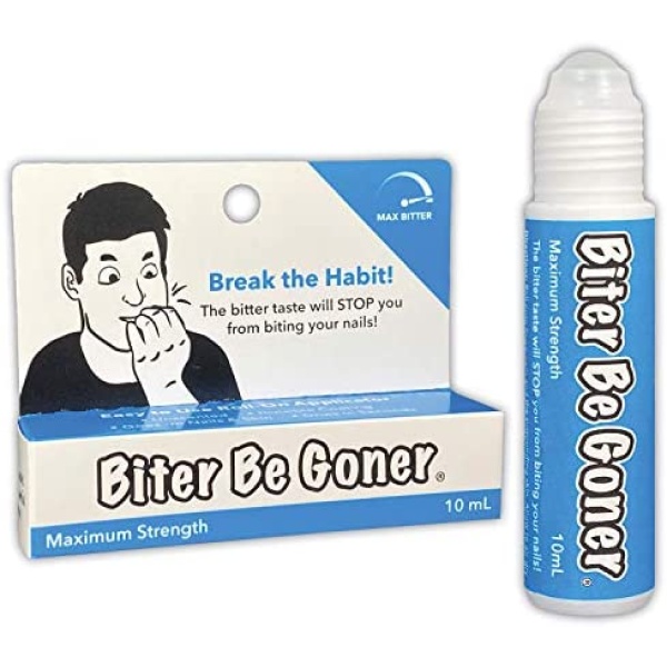 Stop Nail Biting | Nail Biting Deterrent | No Fumes | Not Glossy | Biter Be Goner, 10 mL