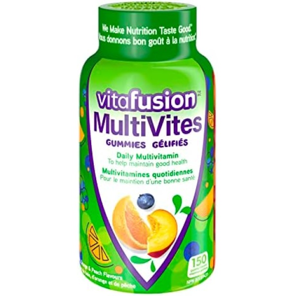 Vitafusion MultiVites Adult Multivitamin Gummies, Source Of 12 Essential Nutrients, 150 Gummies, 2.5 Month Supply, Packaging May Vary