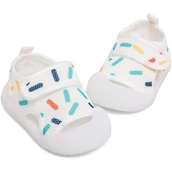 Baby Girls Boys Summer Sandals Soft Comfortable Sole Flats Shoes Newborn Toddler Soft Non-slip Sole First Walker Crib Shoes