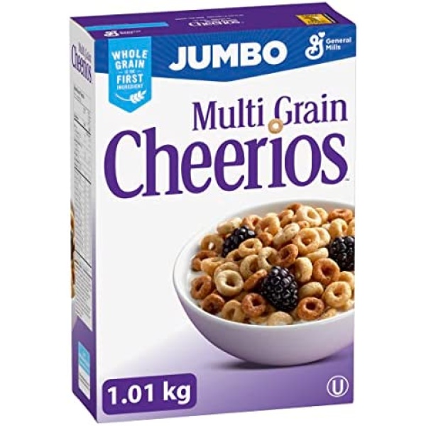 Cheerios Multi-Grain Jumbo, 1.01-Kilogram, Pack of 2, Packaging may vary