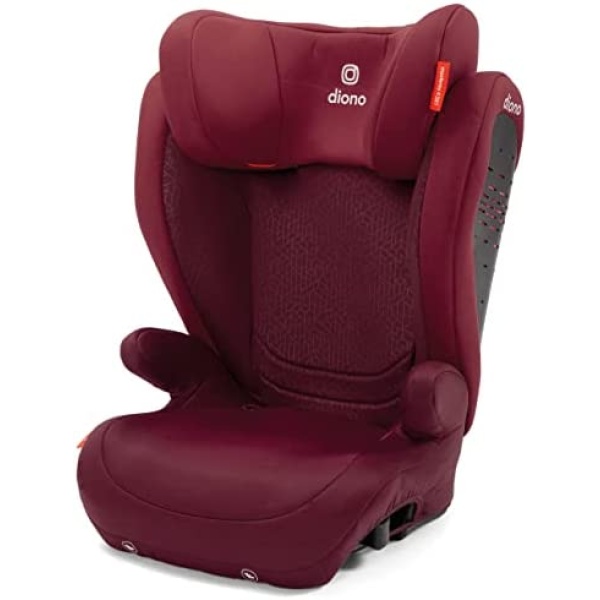 Diono Monterey 4DXT Latch, 2-in-1 High Back Booster Car Seat with Expandable Height, Width, Advanced Side Impact Protection, 8 Years 1 Booster, Plum