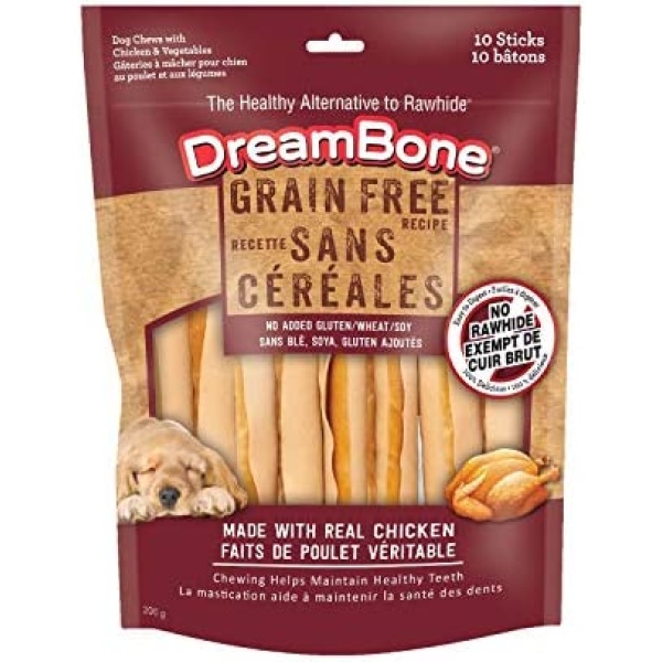 DreamBone Grain Free Sticks 10ct, 7oz, 200g