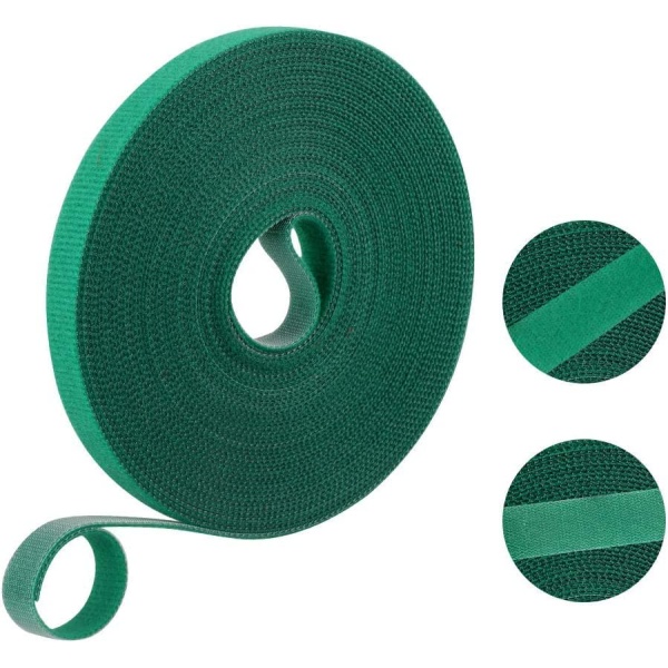 KINGLAKE GARDEN Garden Hook and Loop Tapes,1/2'' Fastening Tape Cable Ties Garden Vines Ties,Soft Plant Twist Tie for Plant Gardening, Home, Office(Total,65.6 Feet)