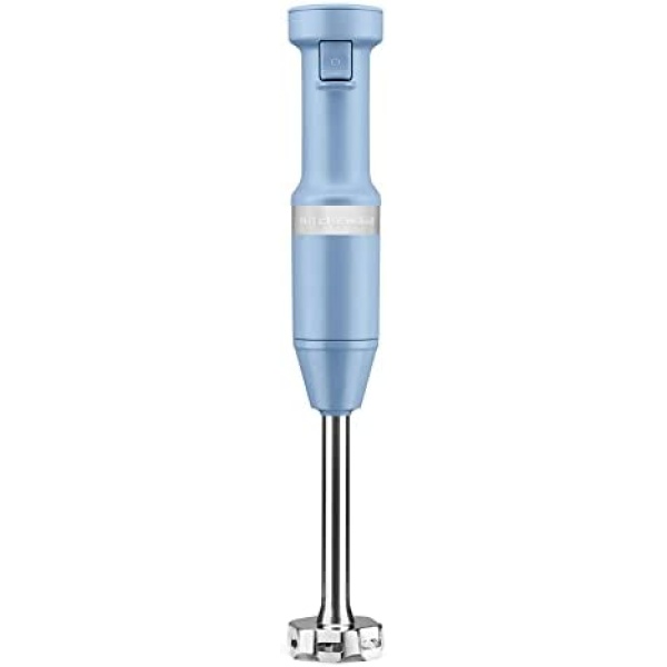 KitchenAid Variable Speed Corded Hand Blender, Blue Velvet 8 in