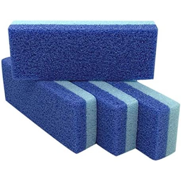 Maryton Foot Pumice Stone for Feet Hard Skin Callus Remover and Scrubber (Pack of 4) (Blue)