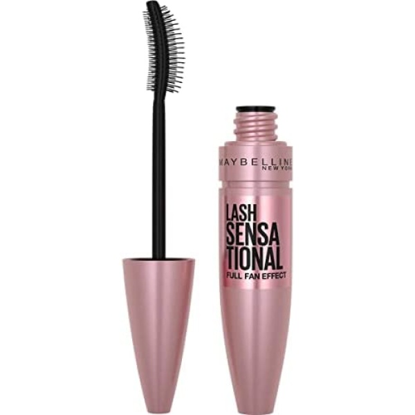 Maybelline New York Lash Sensational Washable Mascara, Blackest Black, (Packaging May Vary) 0.32 Fl Oz (Pack of 1) , K1714600