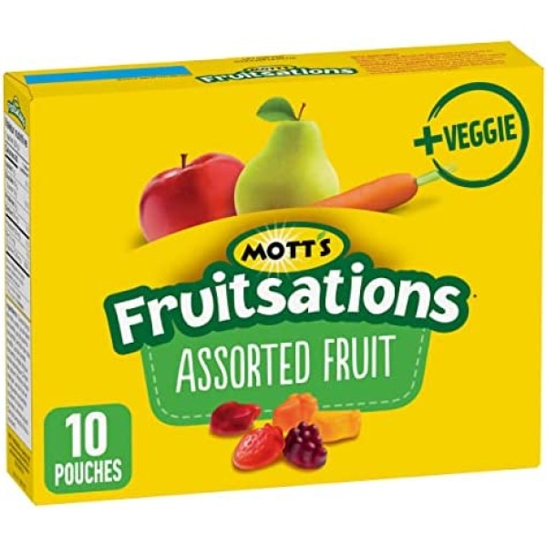 Mott's Fruitsations + Veggie Gluten Free Assorted Fruit, 10-Count, 226 Gram