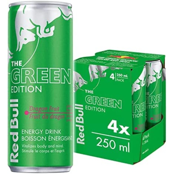 Red Bull Energy Drink, Dragon Fruit, 250ml (4 pack)