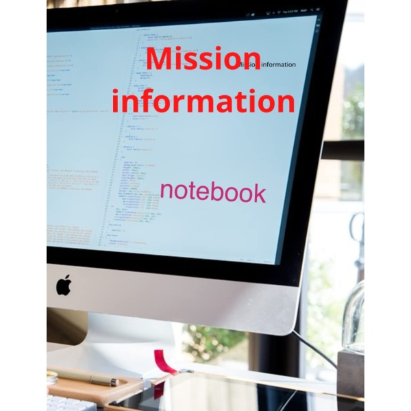 notebook Mission information for diapering your navel pad: size 8.5*/11* inch notebook mission information