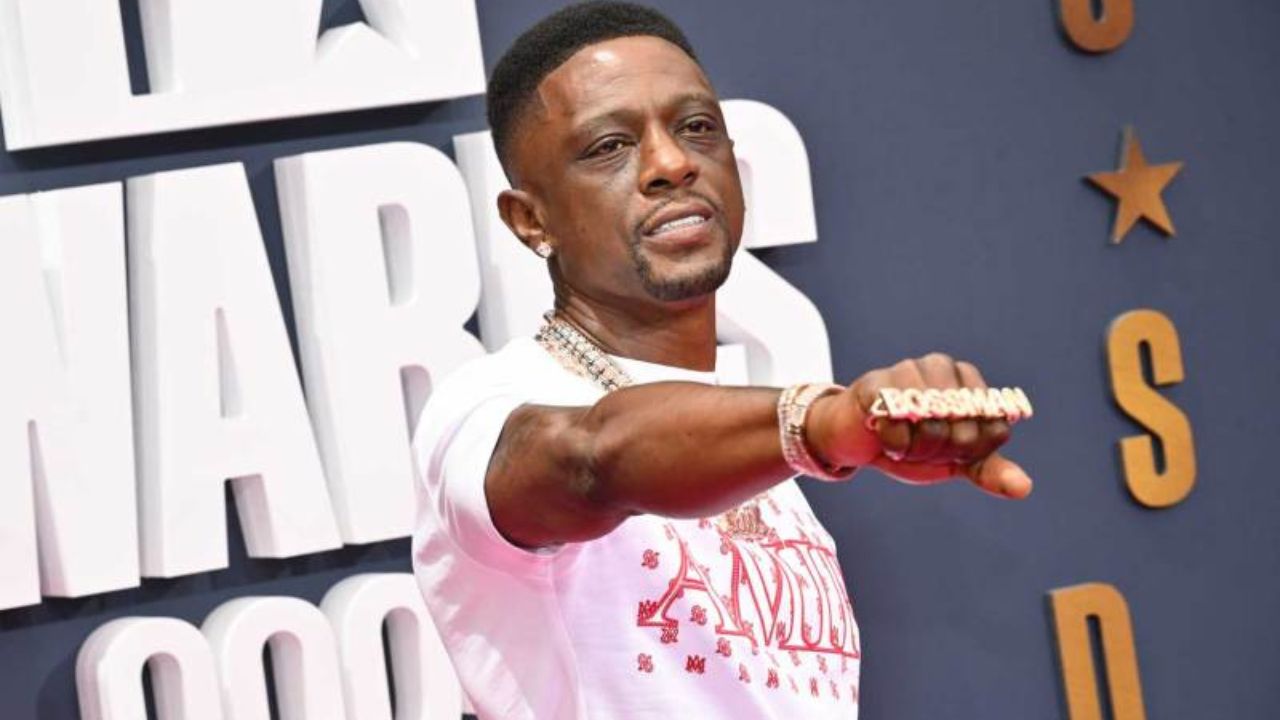 Boosie Badazz Hits the BET Awards in a $490 Amiri Logo Tee