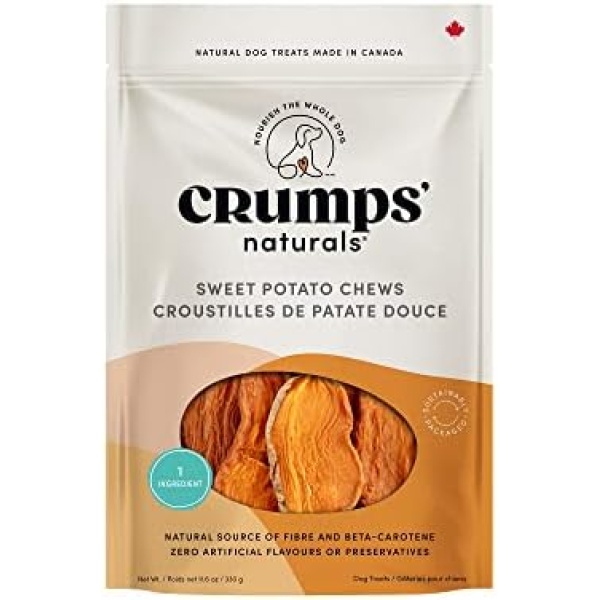 Crumps' Naturals Sweet Potato Chews 11.6oz / 330g, Brown (SP-330)