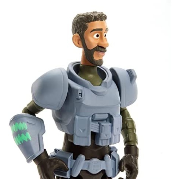 Disney and Pixar Lightyear Jr. Zap Patrol Mo Morrison Action Figure, 10 Points of Articulation & Accessories, 5-in Scale