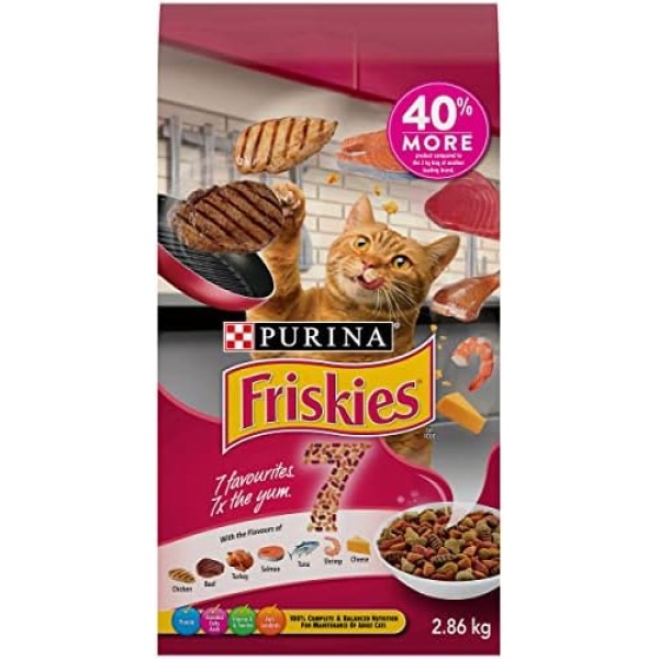 Friskies 7 Dry Cat Food - 2.86 kg Bag