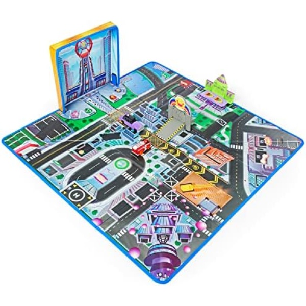 PAW PATROL, True Metal Adventure City Movie Play Mat Set with 2 Exclusive Toy Cars (Amazon Exclusive), 1:55 Scale, Kids Toys for Ages 3 and up