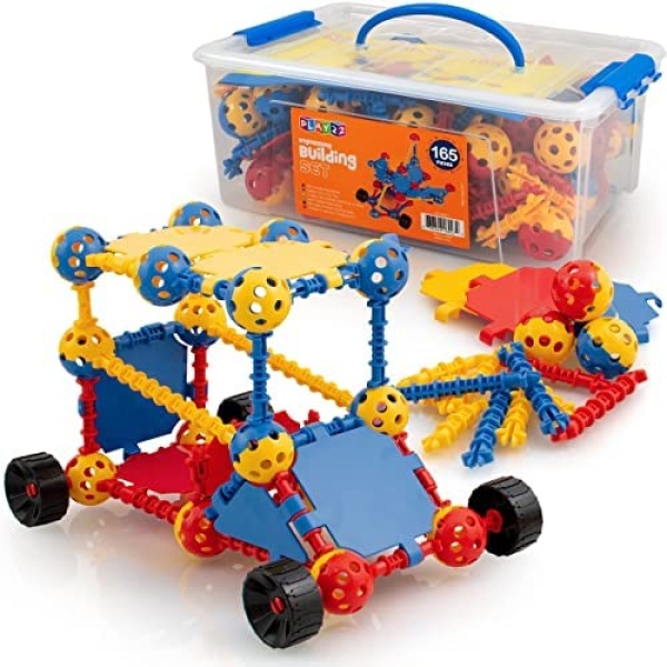 Play22 6027 165 Set-Stem Educational Construction Building Kids 3+ Best Toy Blocks Gift for Boys