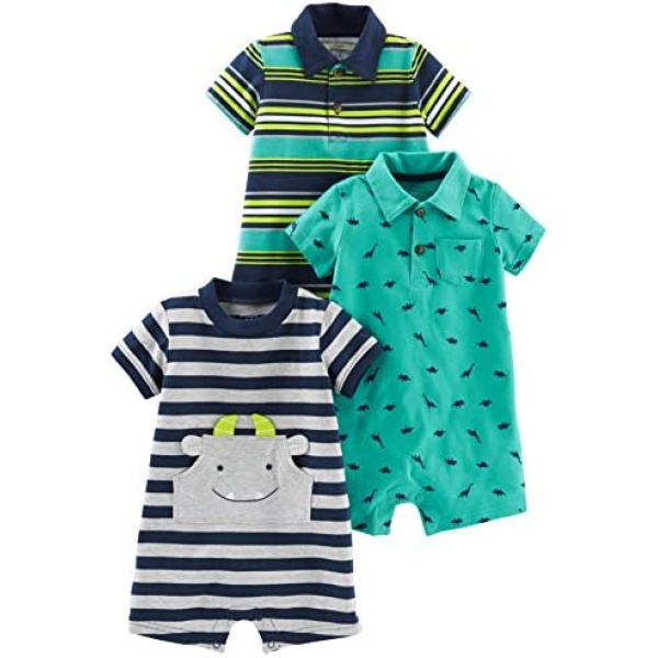 Simple Joys by Carter's baby-boys 3-Pack Rompers Romper