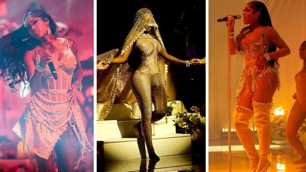 Summer Walker Performed at ‘The Clear Series’ tour in a Crystal Embellished Angel Brinks Catsuit and a 25 Feet Long FlyShitOnly Veil & More