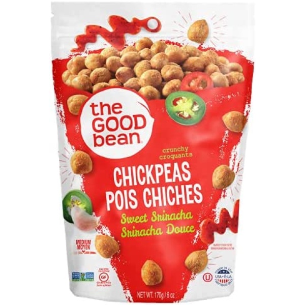 The Good Bean Chickpeas Sweet Sriracha, 170 Grams