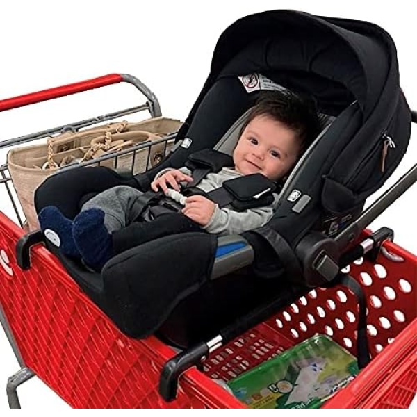 Totes Babies Shopping Cart Car Seat Carrier for Baby Newborns Infants Toddlers | Designed for Safety, Comfort, Convenience & Easy Interaction with Baby