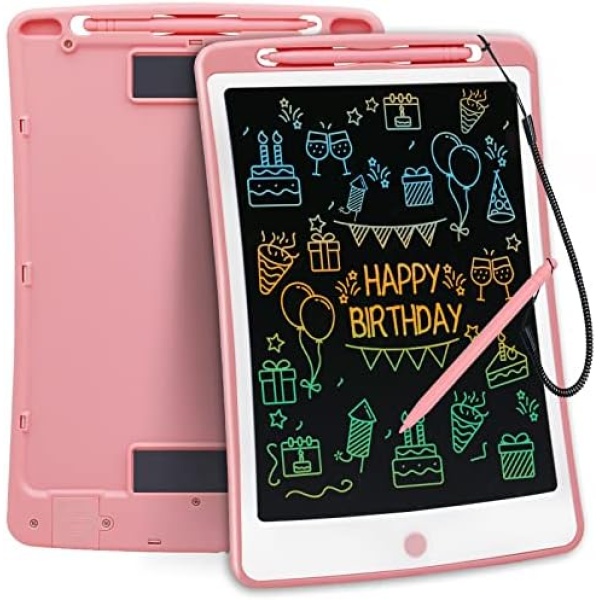 Toys for 3-6 Years Old Girls Boys, LOCVMIKY LCD Writing Tablet 10 Inch Doodle Board, Electronic Drawing Tablet Drawing Pads, Educational Birthday Gift for 3 4 5 6 7 8 Years Old Kids Toddler (10.5 Inch, Pink)