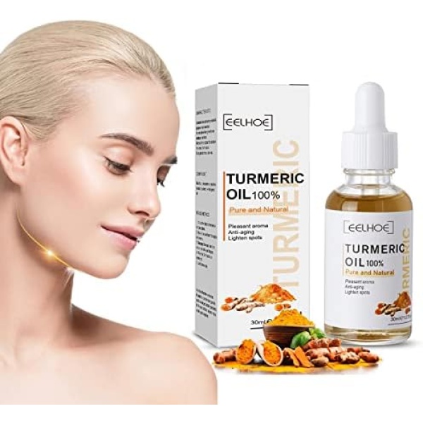 Turmeric Dark Spot Corrector Serum, Turmeric Repair Face Serum,Turmeric Face Serums Oil Anti-Aging Serum, Bright Skin Care Moisturizing Serum for Face and Body, Hydrate Dull & Dry Skin