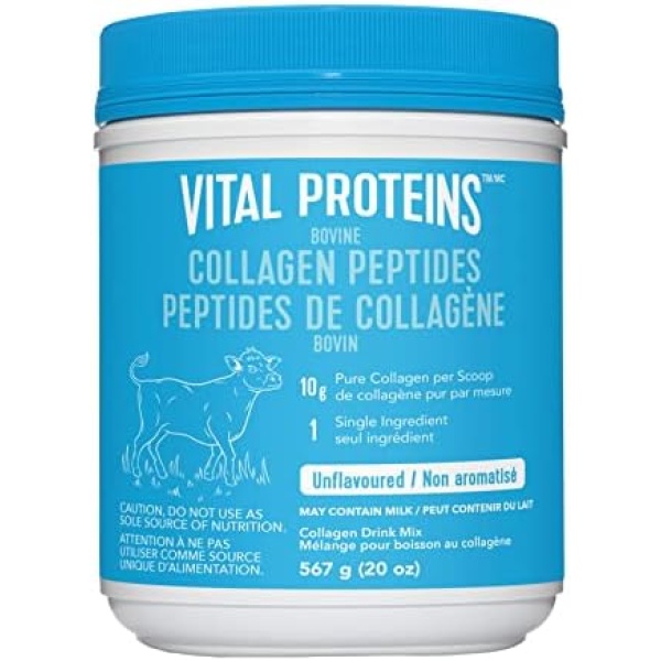 Vital Proteins Collagen Peptides, 567g - Hydrolyzed Collagen - 10g per Serving - Unflavored