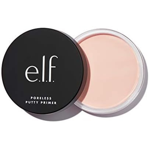 e.l.f. Poreless Putty Primer, Minimizes Pores & Preps Skin, Creates a Flawless Base, For All Skin Types, 0.74 Oz (21g)