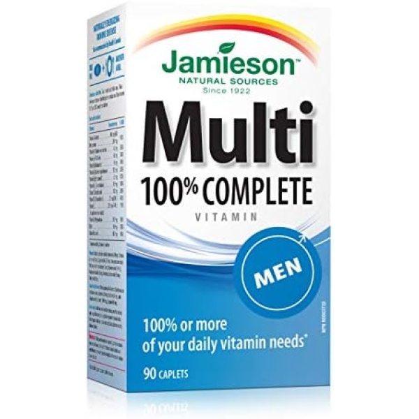 100 percent Complete Multivitamin for Men - 90 Caplets