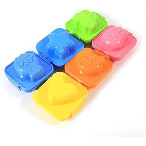 6 Pcs Cartoon Eggs Cute Mold Mould Pan Cooking DIY Tools Kitchen Bento Accessories for Kids