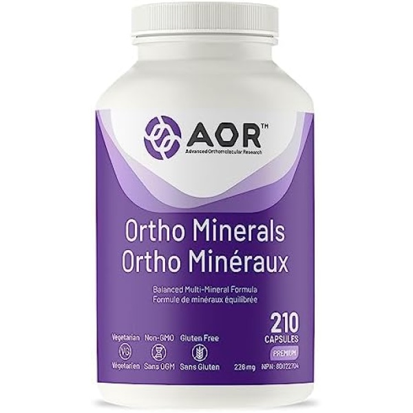 AOR - Ortho Minerals - 210 Capsules - Balanced Multi-Mineral Formula