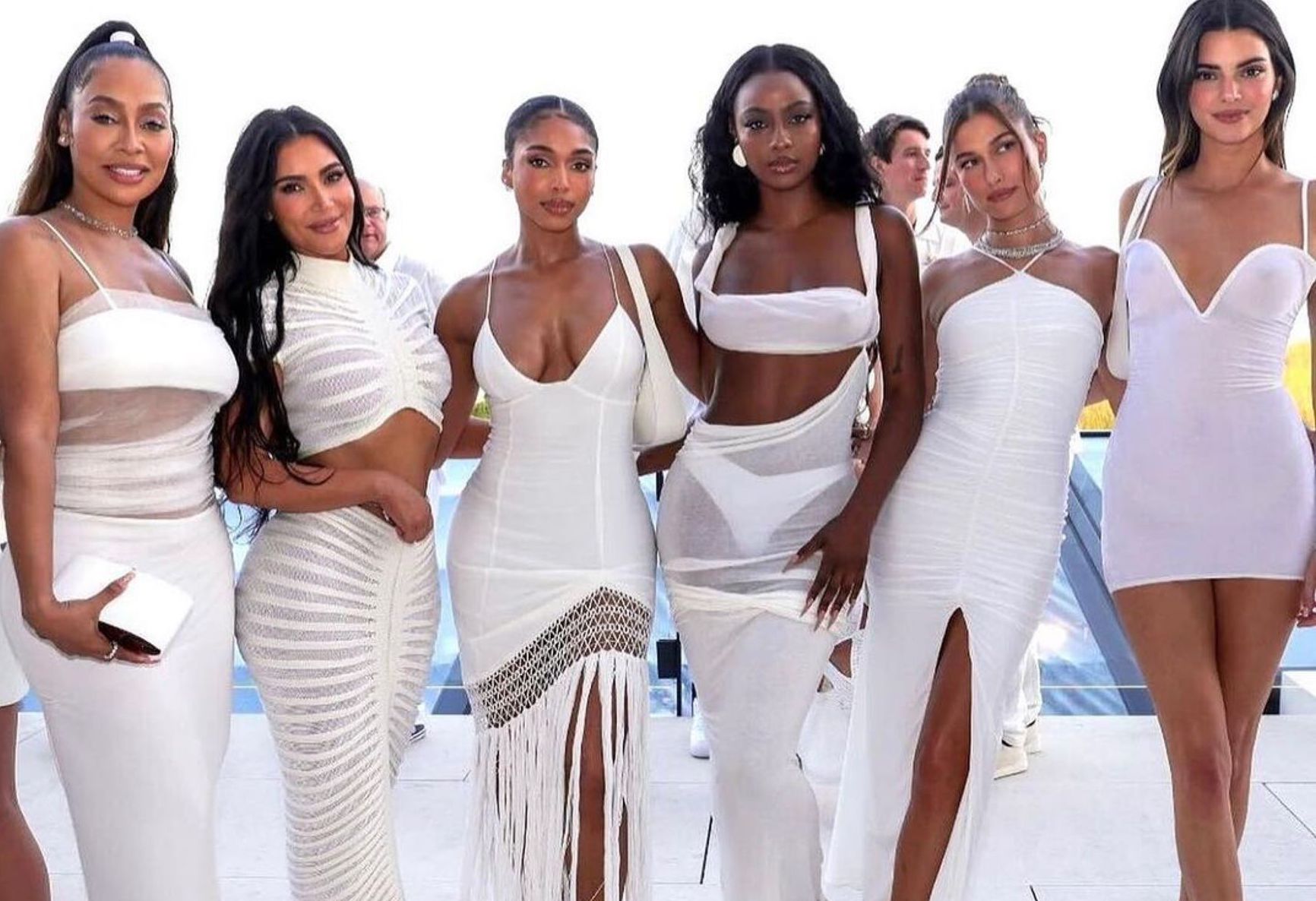 Beyonce, Lori Harvey, Lala Anthony, Kim Kardashian, Jennifer Lopez and More Wow in White Loewe, Alaia, and Dolce & Gabbana at Michael Rubin’s Epic Hampton’s All White Party + Shop Their Looks!