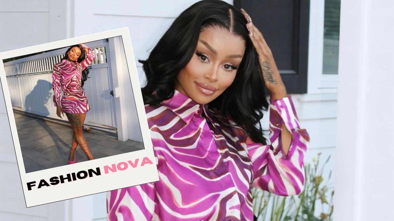 Blac Chyna Wore a Modern Pink Zebra Print Fashion Nova Coordinate Set in Los Angeles