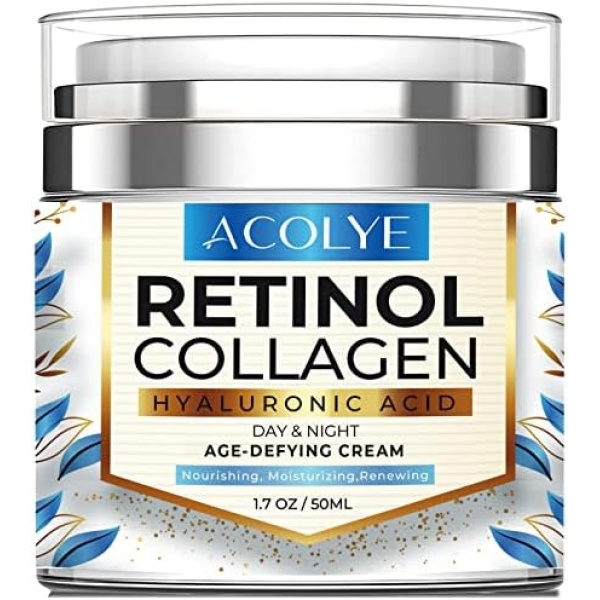 Collagen Cream for Face, Facial Moisturizer with Hyaluronic Acid and Niacinamide Day & Night Age-Defying SKin Cream for Face and Neck- For All Skin Types(1.7 FL OZ)