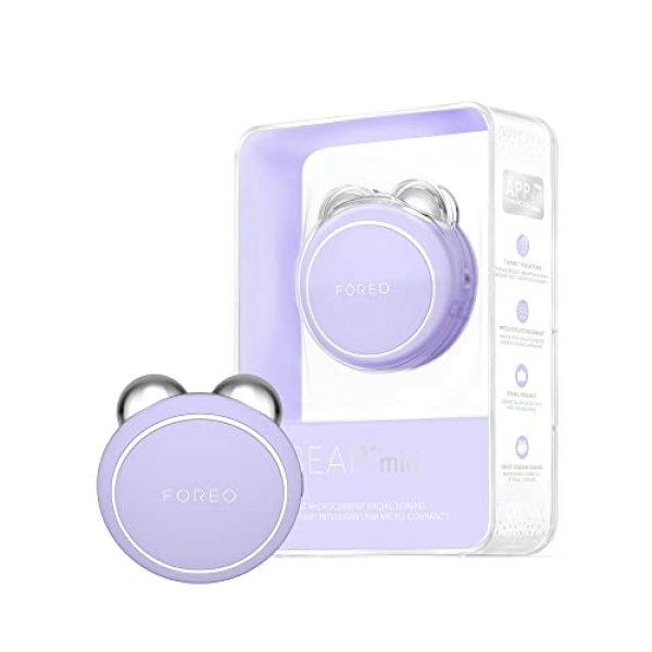 FOREO BEAR Mini Microcurrent Facial Device - Face Sculpting Tool - Instant Face Lift - Firm & Contour - Reduce Double Chin - Non-Invasive - Increases Absorption of Facial Skin Care Products