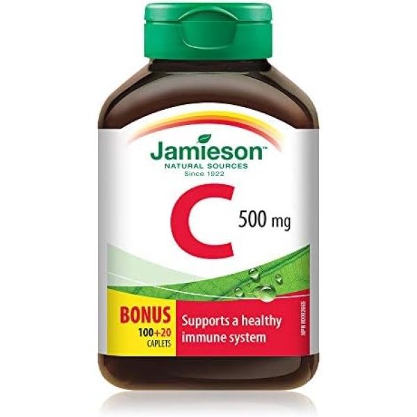 Jamieson Vitamin C 500 mg, 120 Count (Pack of 1)