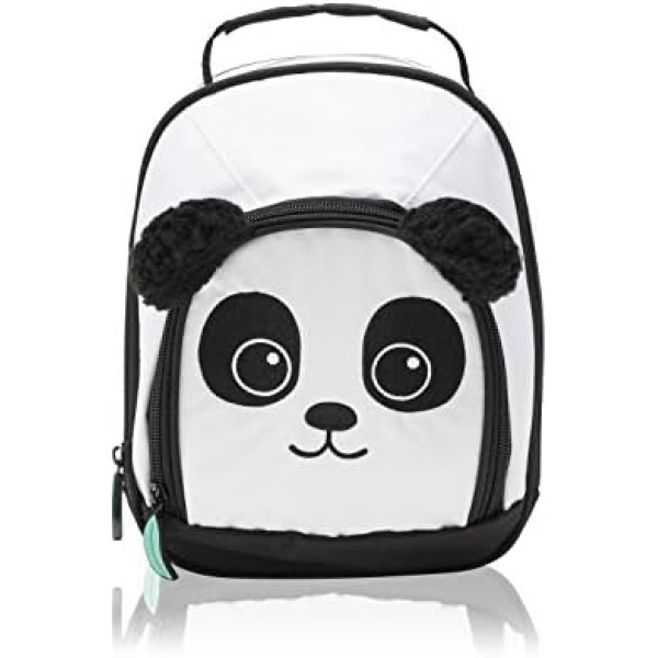 Jetstream Kid's Cute Isulated 3-D Animal Sturdy Lunch Bag Kit with Dual Pockets