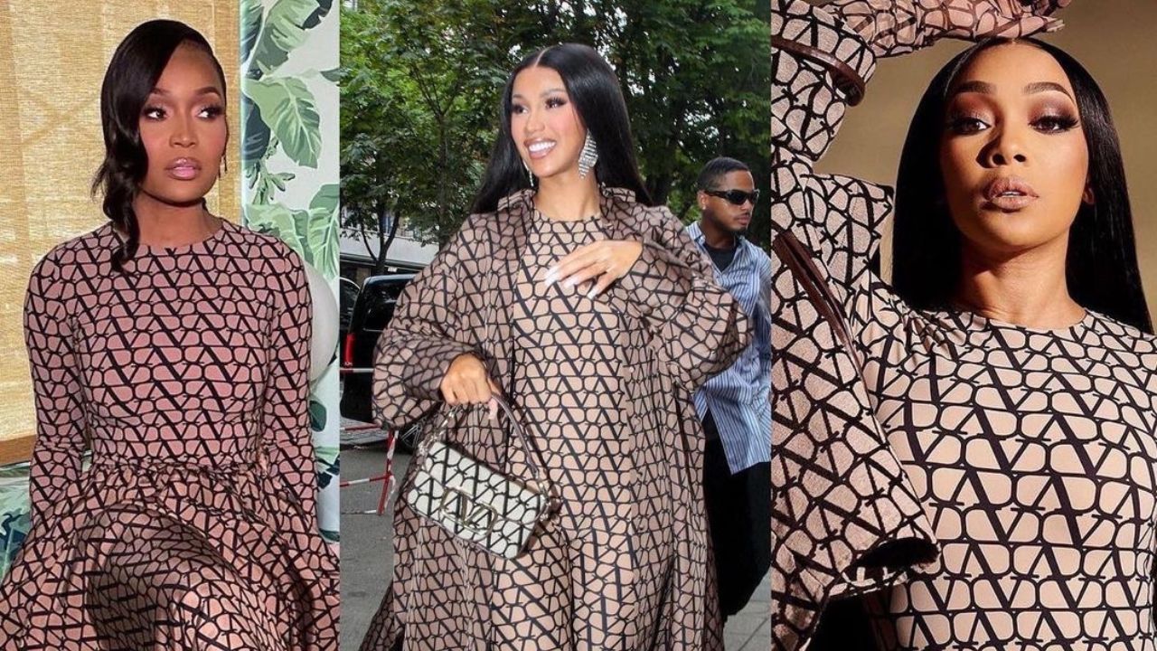 Marlo Hampton, Cardi B and Monica Denise All Slayed in the Maison Valentino Logo Print