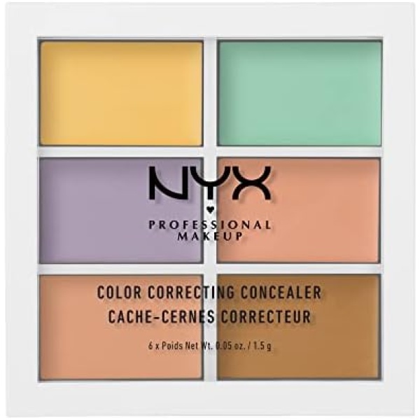 NYX PROFESSIONAL MAKEUP Concealer Color correcting palette, Makeup Palette, Lightweight formula, 9g