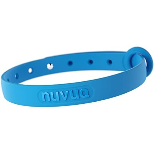 Nuvuq Comfortable, Soft and Light Cat Collar with Breakaway Snap Button (Blueberry Blue)