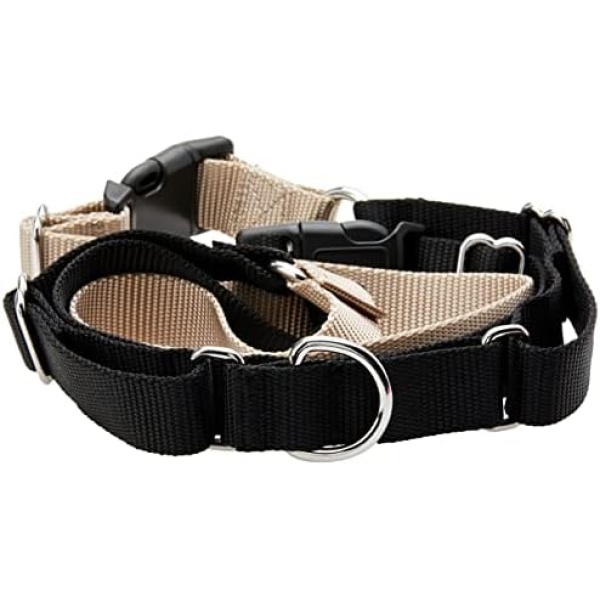 PetSafe Easy Walk Harness, No Pull Harness for Dogs, Adjustable Harness with Included Matching Lead, Black, Large