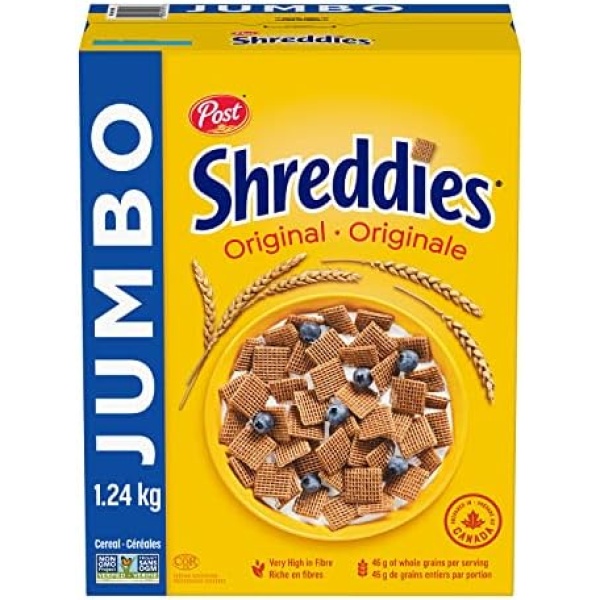 Post Jumbo Shreddies Cereal, 1.24kg