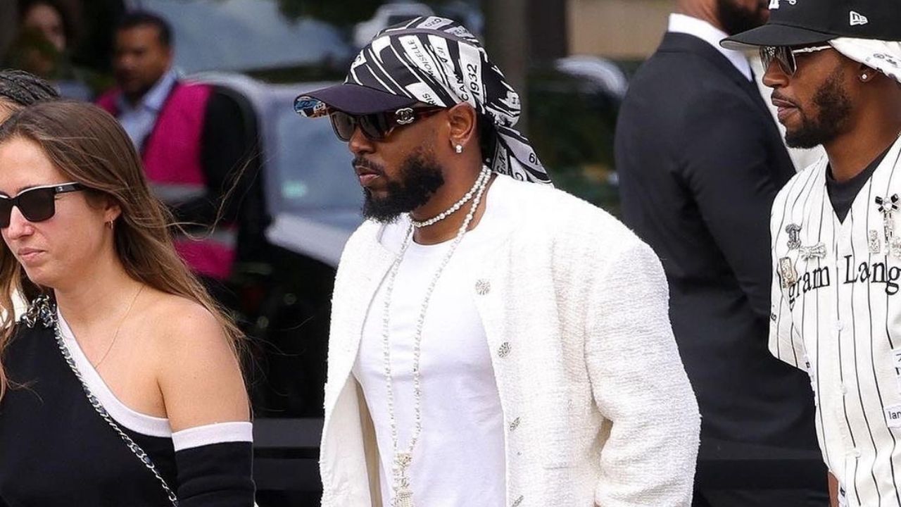 Rapper Kendrick Lamar Attended the Chanel Fall 2023 Couture Show in Full Chanel Men’s Look