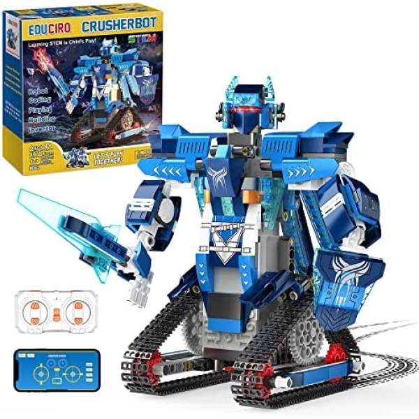 Robot Building Blocks Toys for Boys and Girls, STEM Projects Gifts Toys Remote Control Robot Toy for Kids Ages 8+ (477 Pieces)