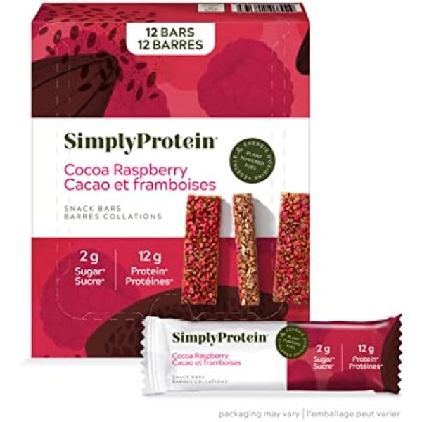 Simply Protein Snack Bar Cocoa Raspberry 12x40g