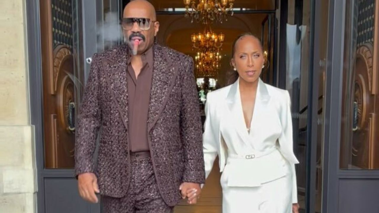 Steve Harvey and Wife Marjorie Celebrate their 16th Wedding Anniversary in Dolce & Gabbana, Loewe, and Yves Saint Laurent